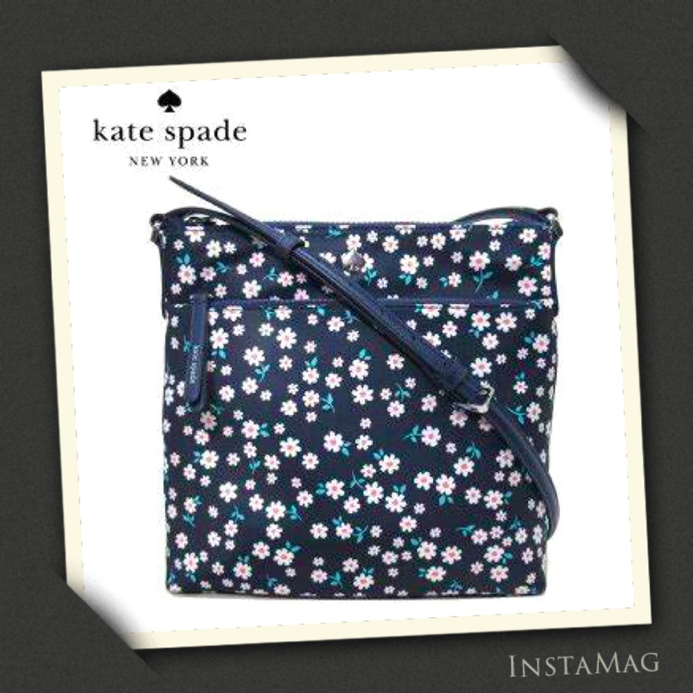 KATE SPADE Jae Fleurette Toss Flat Crossbody Bag